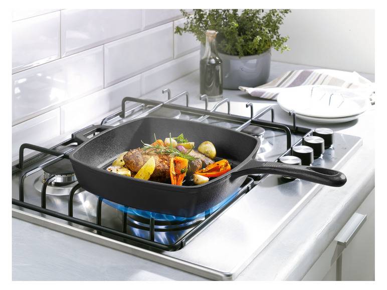 GRILLMEISTER Gusseisen mit Wok und Bratpfanne Saisonschlussverkauf