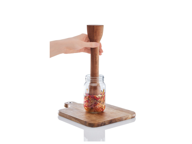 ERNESTO® Fermentier-Holzstampfer \ Fermentier-Glasgewichte Weihnachtsangebot