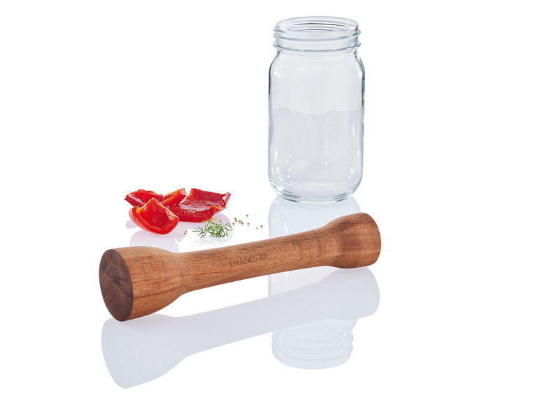 ERNESTO® Fermentier-Holzstampfer \ Fermentier-Glasgewichte Weihnachtsangebot