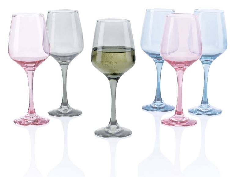 ERNESTO® Wein- / Wassergläser-Set, Bunt, 6 Stück Große Rabatte