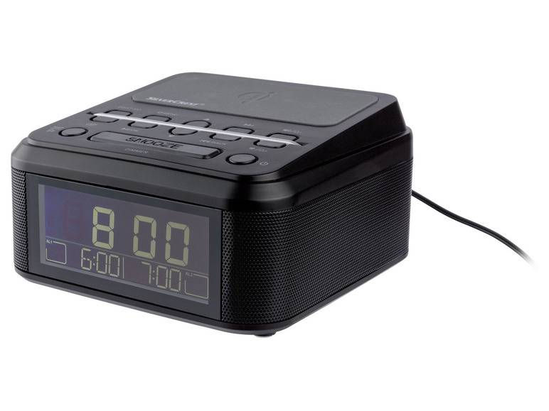 SILVERCREST® Uhrenradio, mit Qi Ladung, DAB+, Bluetooth VIP-Rabatte
