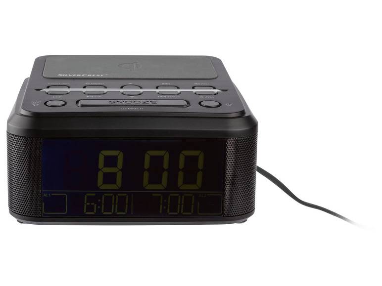 SILVERCREST® Uhrenradio, mit Qi Ladung, DAB+, Bluetooth VIP-Rabatte