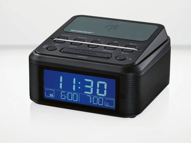 SILVERCREST® Uhrenradio, mit Qi Ladung, DAB+, Bluetooth VIP-Rabatte