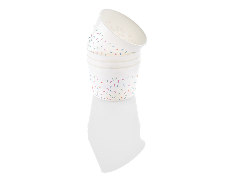 ERNESTO® Eisbecher-Set \ Sundae-Waffelbecher-Set \ Trinkbecher-Set, BPA-frei Clearance-Verkauf