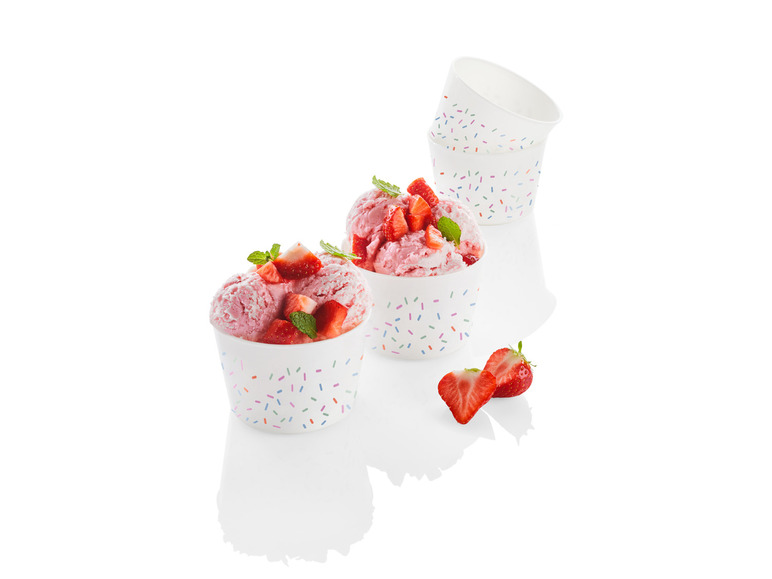 ERNESTO® Eisbecher-Set \ Sundae-Waffelbecher-Set \ Trinkbecher-Set, BPA-frei Clearance-Verkauf