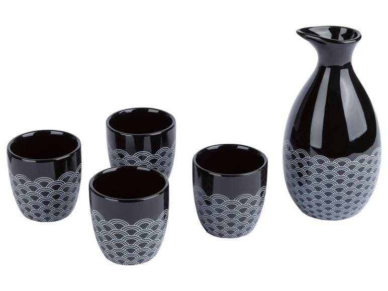 ERNESTO® Sake-Set, 5-teilig, Steingut Hotsell