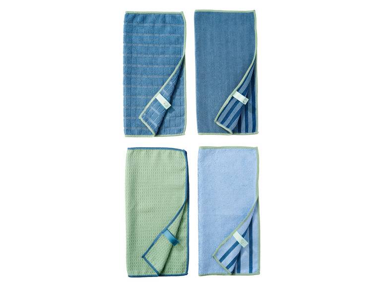 LIVARNO home Mikrofasertücher-Set, 4 Stück Preisnachlass