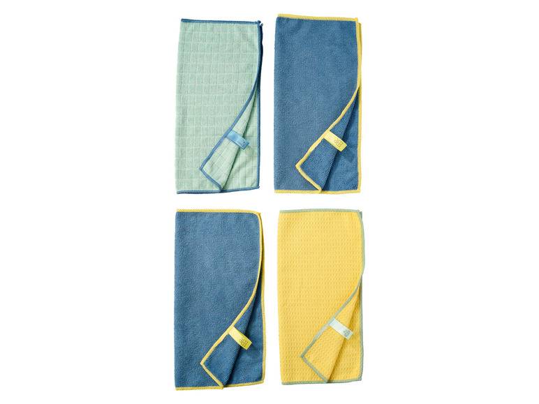 LIVARNO home Mikrofasertücher-Set, 4 Stück Preisnachlass