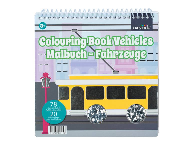 crelando® Malbuch, mit Pailletten und Stickern Heißer Verkauf