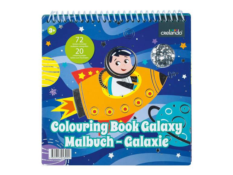 crelando® Malbuch, mit Pailletten und Stickern Heißer Verkauf