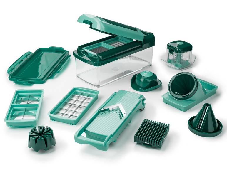 Genius Nicer Dicer »Fusion Smart«, 16-teilig, 1,25 l Auffangbehälter, Klingen aus Edelstahl VIP-Rabatte