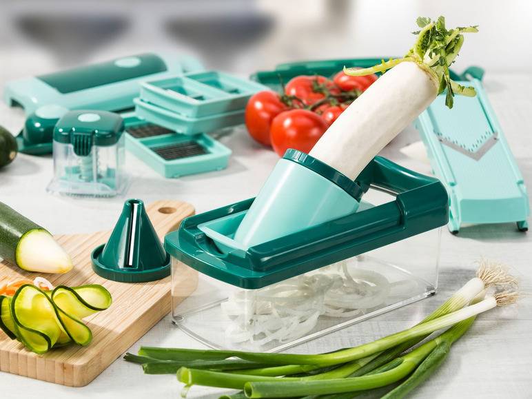 Genius Nicer Dicer »Fusion Smart«, 16-teilig, 1,25 l Auffangbehälter, Klingen aus Edelstahl VIP-Rabatte