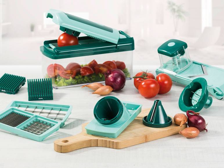 Genius Nicer Dicer »Fusion Smart«, 16-teilig, 1,25 l Auffangbehälter, Klingen aus Edelstahl VIP-Rabatte