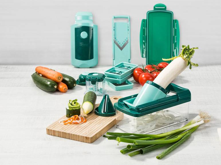 Genius Nicer Dicer »Fusion Smart«, 16-teilig, 1,25 l Auffangbehälter, Klingen aus Edelstahl VIP-Rabatte