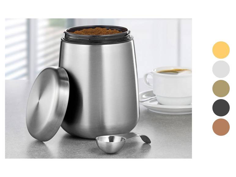 Esmeyer Kaffee-/ Vorratsdose Edelstahl inkl. Löffel im Deckel Riesige Rabatte