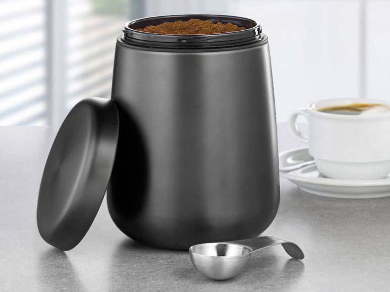 Esmeyer Kaffee-/ Vorratsdose Edelstahl inkl. Löffel im Deckel Riesige Rabatte