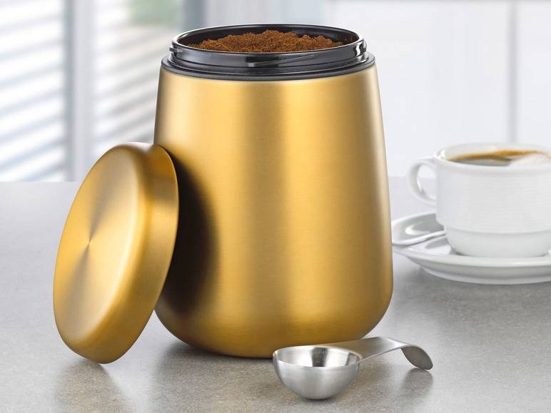 Esmeyer Kaffee-/ Vorratsdose Edelstahl inkl. Löffel im Deckel Riesige Rabatte