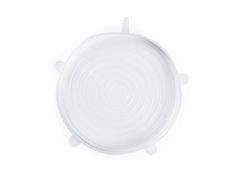 GOURMETmaxx Flexible Silikondeckel, 12 Stück , transparent Versandkostenfrei