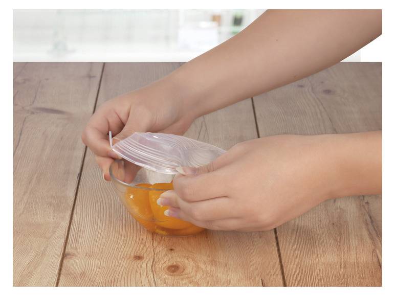 GOURMETmaxx Flexible Silikondeckel, 12 Stück , transparent Versandkostenfrei