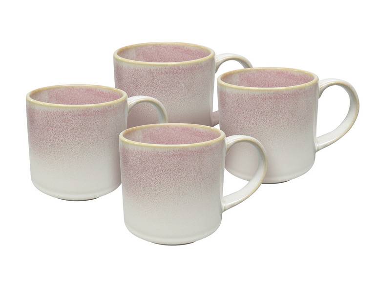 vanWell Kaffeebecher 4erSet 38cl mit Farbglasur Steingut Wochenangebot