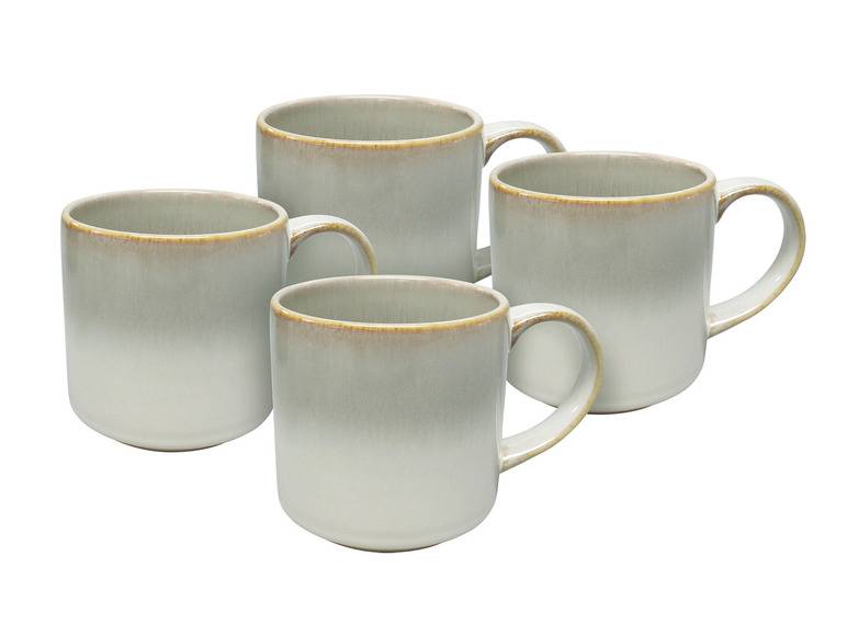 vanWell Kaffeebecher 4erSet 38cl mit Farbglasur Steingut Wochenangebot
