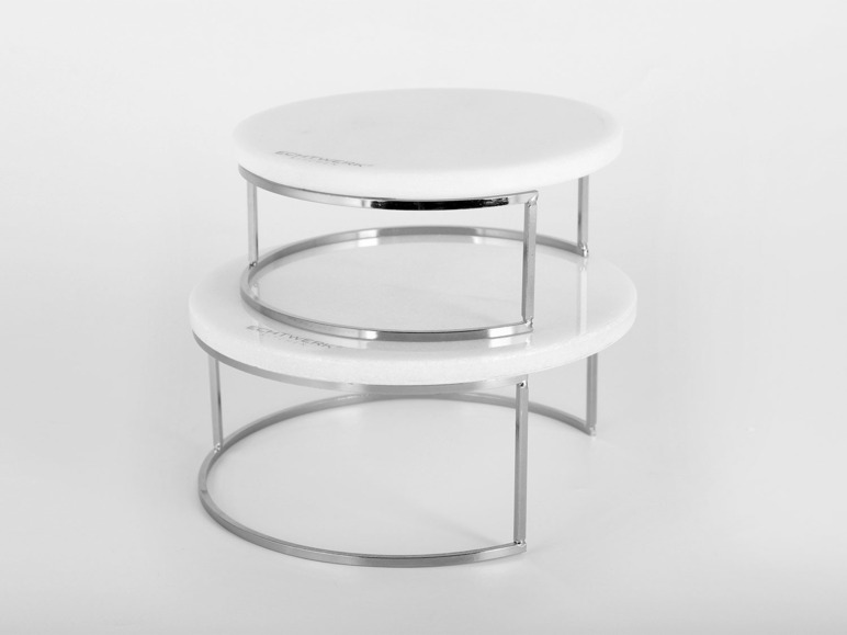 ECHTWERK Etagere Marmor, 2 stöckig, ideal zum Servieren Kostenloser Versand international