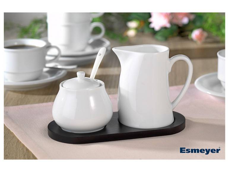 Esmeyer Milch- und Zuckerset aus weißem Porzellan Auslauf