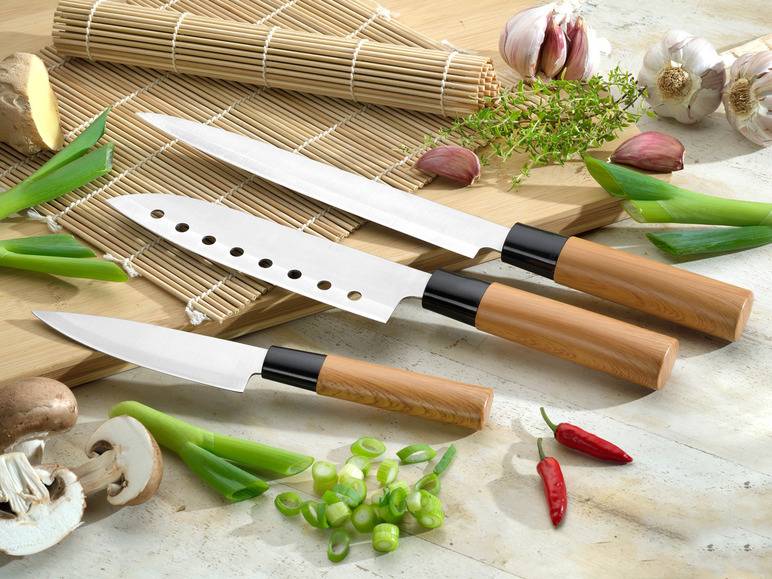 Esmeyer Messerset 3 tlg. im asiatischen Stil Versandkostenfrei