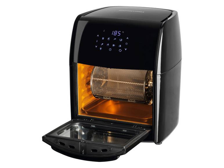 GOURMETmaxx Heißluftfritteuse mit Rotisserie, 1800 W, 12 l Saisonale Angebote