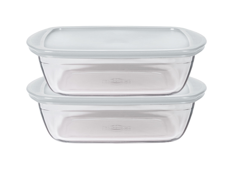 Pyrex® Daily Frischhaltedosen rechteckig, 2er Set, aus Borosilikatglas Blitzverkäufe