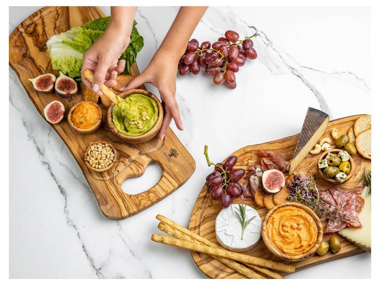 Soltako 2er und 4er Set Antipasti-/Dippschälchen Olivenholz JETZT KAUFEN