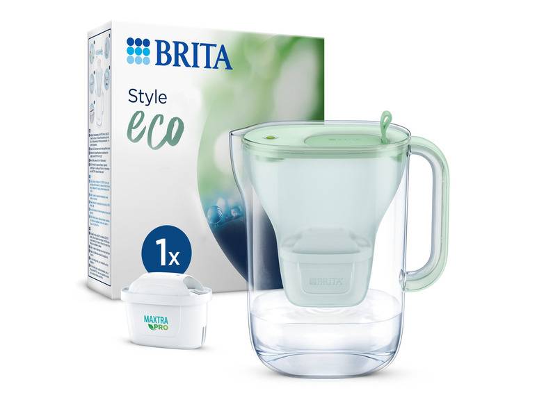BRITA Wasserfilter-Kanne Style ECO inkl. 1x MAXTRA PRO ALL-IN-1Filterkartusche Vierteljährliche Förderung