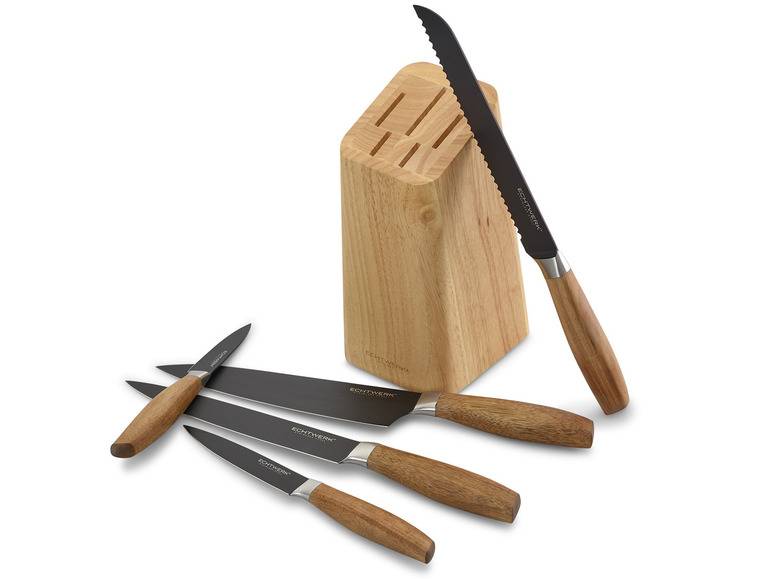 ECHTWERK Messerblock Set Classic - Black Edition, 6tlg Schlussverkauf