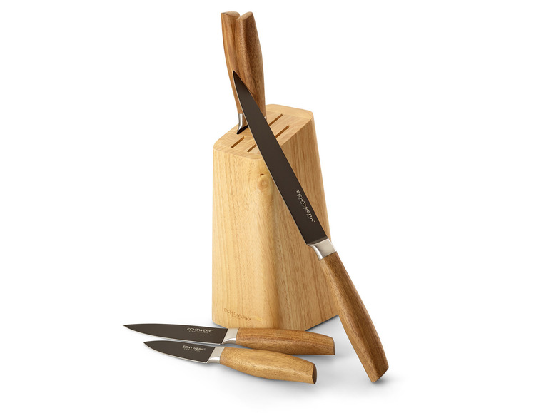 ECHTWERK Messerblock Set Classic - Black Edition, 6tlg Schlussverkauf