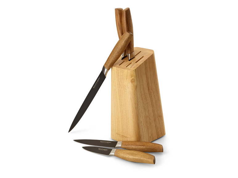 ECHTWERK Messerblock Set Classic - Black Edition, 6tlg Schlussverkauf