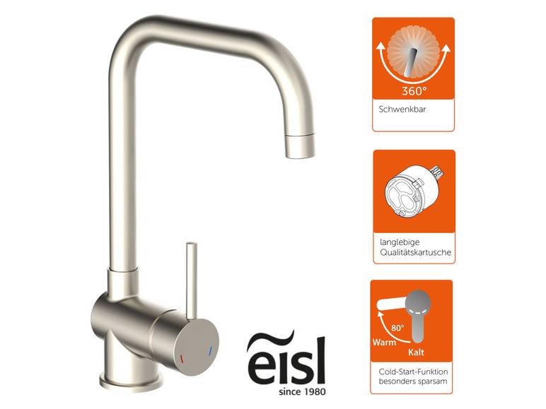 Eisl Küchenarmatur »Futura«, mit Cold-Start Funktion Zeitlich begrenztes Angebot