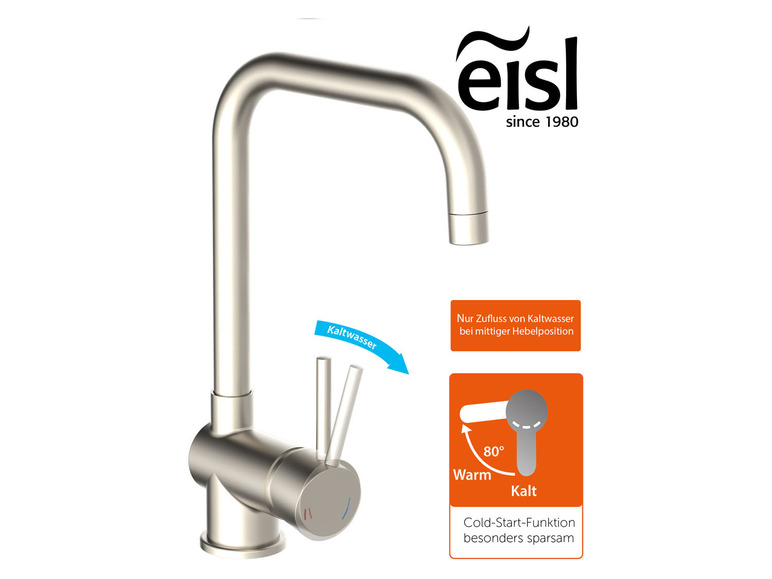 Eisl Küchenarmatur »Futura«, mit Cold-Start Funktion Zeitlich begrenztes Angebot