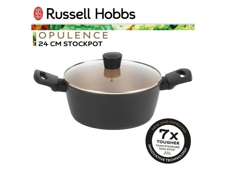 Russell Hobbs Aluminium Topf Opulence Collection Schwarz/Gold Riesige Ersparnisse