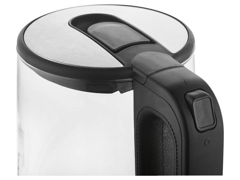 GOURMETmaxx Glas-Wasserkocher, 1,7 l, kabellos, LED JETZT KAUFEN