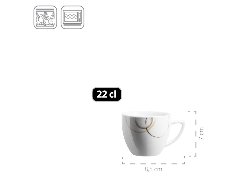 MÄSER Geschirr-Set »Nela«, beige/braun/weiß, 30-teilig Vierteljährliche Förderung
