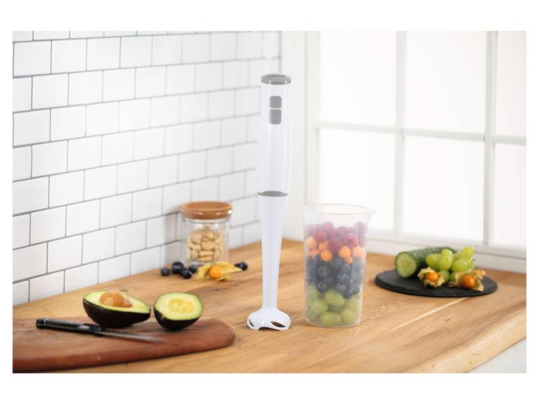 GOURMETmaxx Stabmixer 400 W weiß/grau 50% Rabatt für begrenzte Zeit