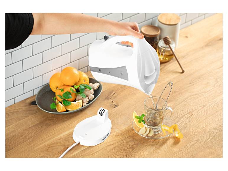 GOURMETmaxx Wasserkocher 1,7 l 2200W weiß/grau Cyber Monday