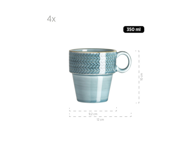 MÄSER Kaffeetassen-Set »Prospero«, 4 Stück, handbemalt Vatertagsangebot