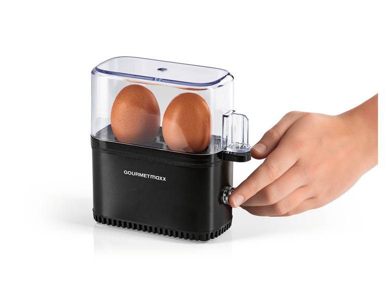 GOURMETmaxx Eierkocher Kompakt 2.0 250 W schwarz matt Kostenlose Rückgabe