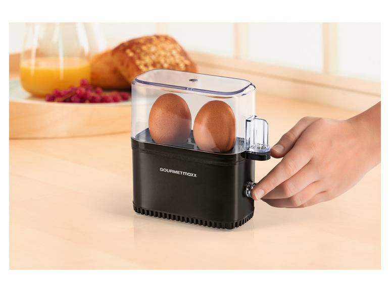 GOURMETmaxx Eierkocher Kompakt 2.0 250 W schwarz matt Kostenlose Rückgabe