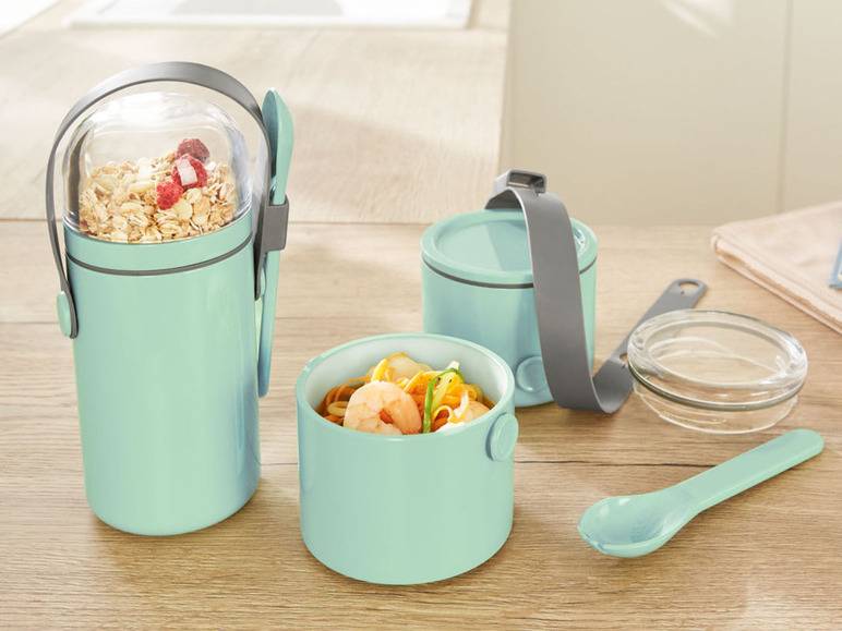 ERNESTO® To-Go-Boxen, mit Trageriemen Preisnachlass