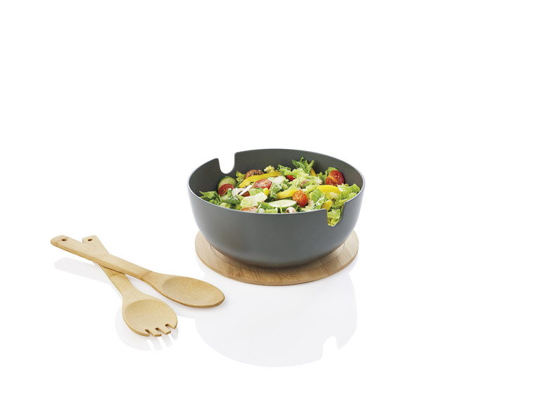 ERNESTO® Salatschüssel-Set, mit Bambus-Deckel, 4-teilig Letzter Tag