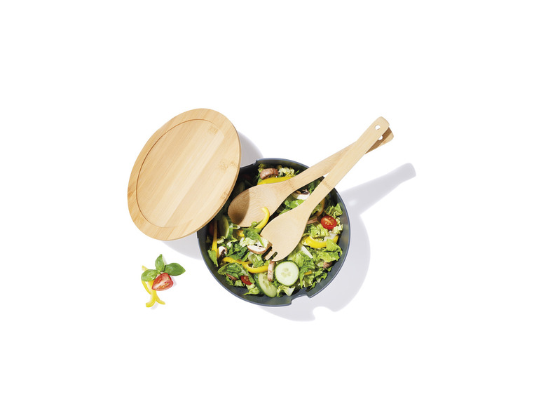 ERNESTO® Salatschüssel-Set, mit Bambus-Deckel, 4-teilig Letzter Tag