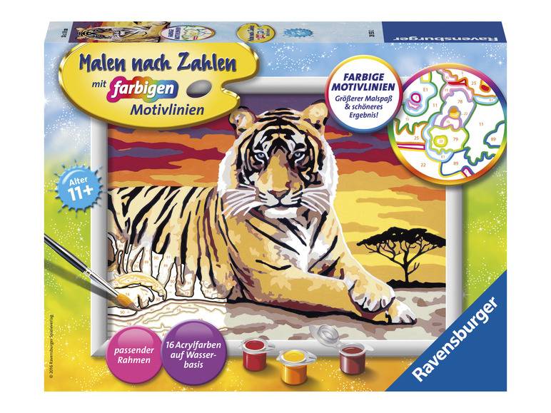Ravensburger Malen nach Zahlen »Majestätischer Tiger« Nur noch ein Tag übrig