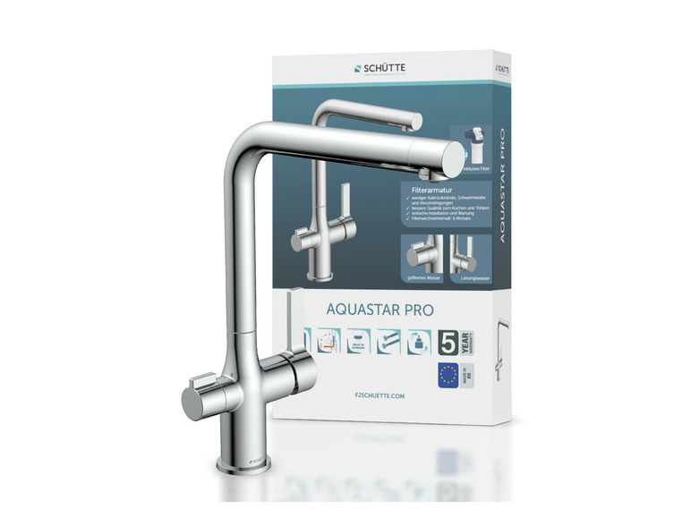 Schütte Küchenarmatur mit Filtersystem »Aquastar Pro«, mit 360° schwenkbarem Auslauf Super Rabatt